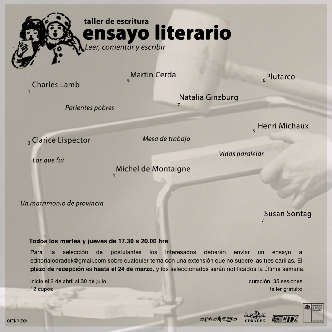 Taller de escritura de ensayo literario. Leer, comentar y escribir